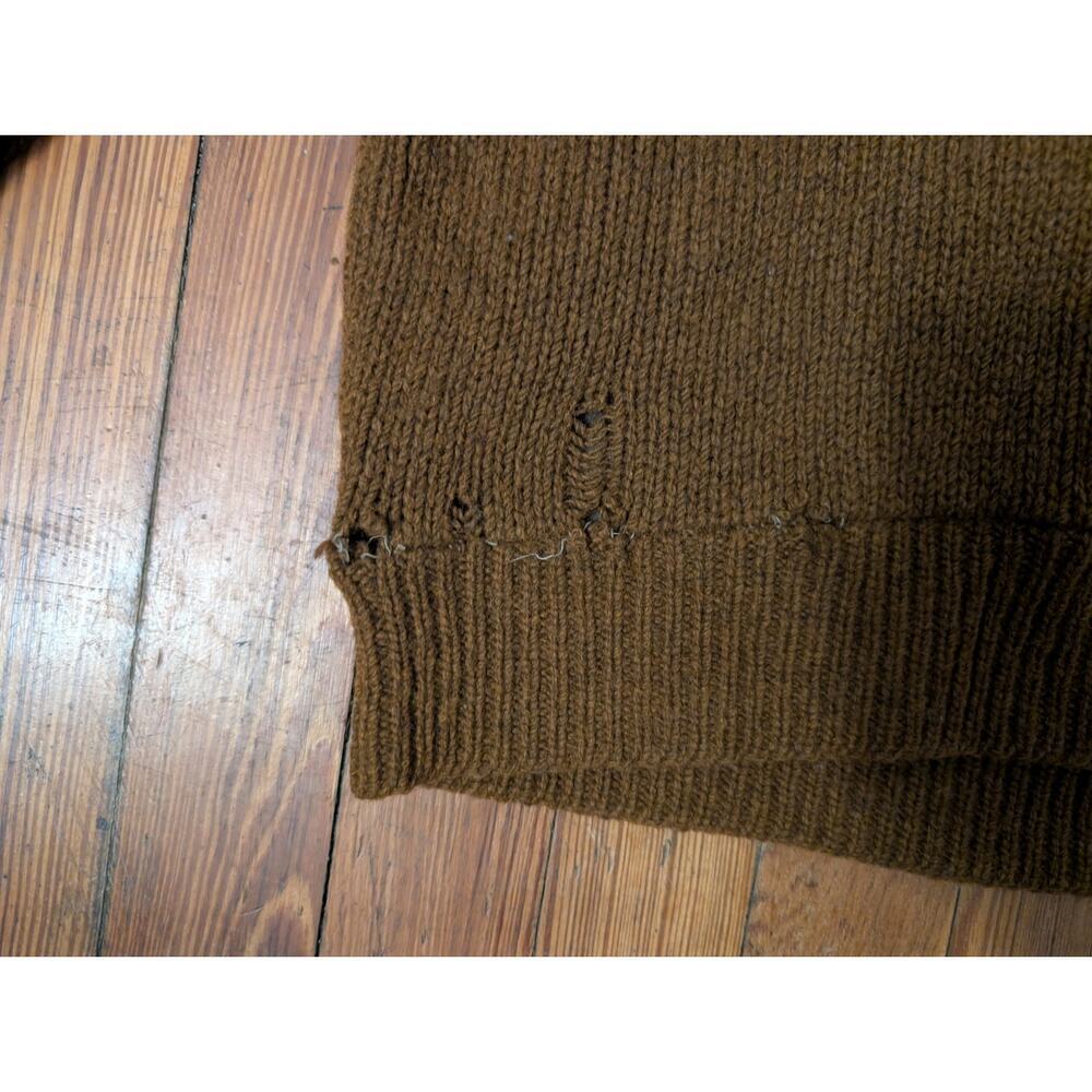 MacFane VTG Mens Medium Leather Brown Sweater Size Medium - Picture 7 of 7